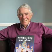 Gordon Dyer with his new book.