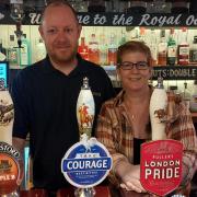 The Royal Oak licensees Andrew Lea and Helen Pertoldi