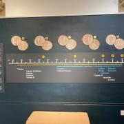 The coins are on display at the Norris Museum in St Ives.