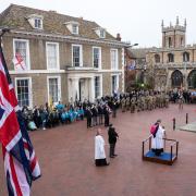 The Remembrance service in Huntingdon in 2023.