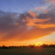 David Lloyd captured this sunset at Great Paxton.
