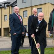Robert Jack from Hill, Chair of Accent Tom Miskell, Mayor Cllr Roger Brereton and Cllr Tom Sanderson.