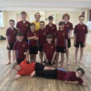The boys at St Ivo have been inspired by the professional dancers.