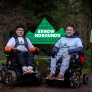 Maxwell McKnight (left), from St Neots, will race his friend Josh Wintersgill to the top of Snowdon (Yr Wyddfa) in their powered wheelchairs.