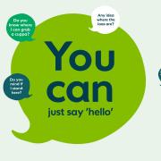 The campaign encourages people to talk.
