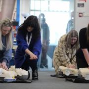 Nicola Cooper teaches Magpas Air Ambulance Community CPR