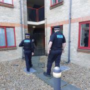 Cambridgeshire Police officers carried out welfare checks at St George's Court.