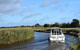The Norfolk Broads is one of the locations you can visit on Greater Anglia train services from Cambridgeshire.