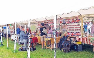 Some of the trading stalls open to the public at the Ramsey Fen Fair.