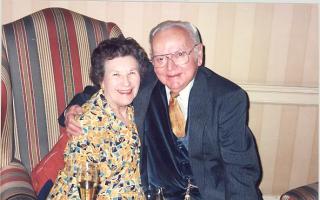 A Crimestoppers reward of up to £20,000 is offered for information which leads to the arrest and conviction of Una Crown's (left) killer. Pictured: Una Crown and husband Jack Roland Crown.