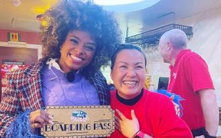 Owner of The Cherry Valley restaurant in St Ives, Jitlada Freeman (Boo), was surprised with 'A Place on the Plane' live on Ant & Dec's Saturday Night Takeaway on Saturday (February 25).