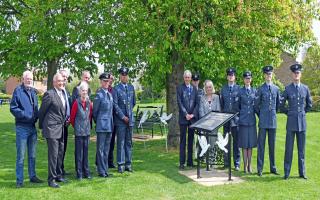 Representatives of RAF Wyton and Huntingdon Town Council gathered at Norfolk Road Memorial on the 46th anniversary of the tragic plane crash to remember the lives lost.
