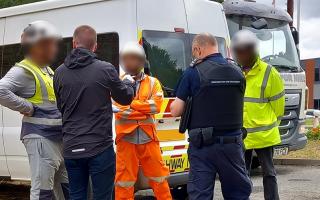 Police have visited construction sites across Cambridgeshire as part of efforts to combat modern slavery.