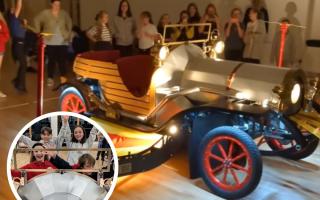 The Chitty Chitty Bang Bang car that will be used in VAMPS' upcoming performance of the musical.