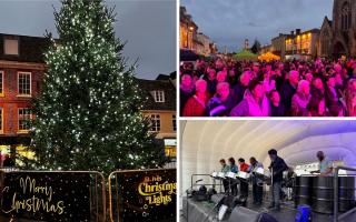 St Ives in Cambridgeshire switched on its Christmas lights on Saturday (November 18).