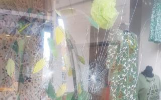 The Sense charity shop in Huntingdon High Street was one of the shops targeted.