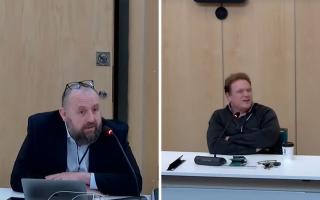 Cllr Stephen Ferguson interrupted his statement on flooding in St Neots to call out Cllr Steve Tierney for 'laughing'.