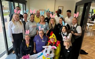 The Henbrook House staff celebrating Easter.