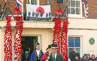The Armistice Day service took place on November 11.